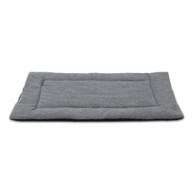 Dog Bed Mat Comfortable Fleece Pet Dog Crate Carpet Reversible Pad Joint Relief For S/M/L Dogs w/ Water Resistant Breathable Cushion Pad Sofa Car Seat (Option: usionS)