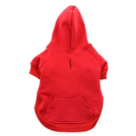 Flex-Fit Dog Hoodie (Color: Red, size: X-Small)