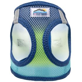 American River Choke Free Dog Harness Ombre Collection (Color: Northern Lights, size: X-Large)