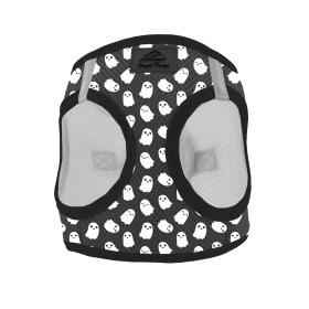 American River Choke Free Dog Harness Holiday Collection (Color: Halloween Ghosts, size: large)