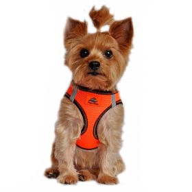 American River Top Stitch Dog Harness (Color: Iridescent Orange, size: 2X/3X-Large)