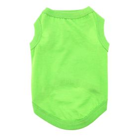 Cotton Dog Tank (Color: Green Flash, size: 3X-Large)
