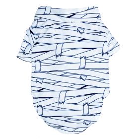 Halloween Camp Shirts (Color: Mummy, size: X-Large)