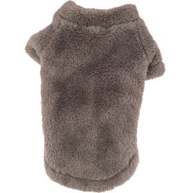 Soft Plush Pullover (Color: Soft Brown, size: X-Large)