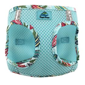 American River Choke Free Harness Hawaiian Trim (Color: Aruba Blue, size: medium)