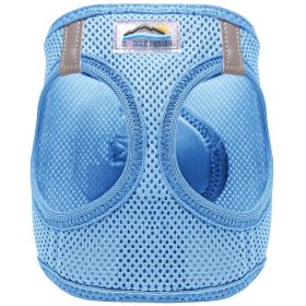 American River Solid Ultra Choke Free Dog Harness (Color: light blue, size: medium)