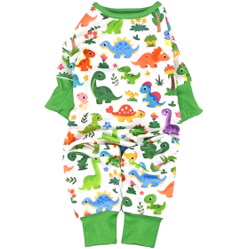 Soft Dog Pajamas (Color: Dinos, size: large)