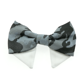 Universal Dog Bow Tie (Color: Gray Camo, size: Type 2)