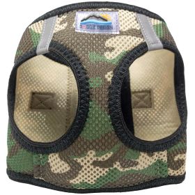 American River Choke Free Dog Harness Camouflage Collection (Color: Green Camo, size: small)