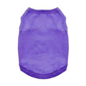 Cotton Dog Tank (Color: Ultra Violet, size: medium)